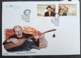 Türkiye 2023, FDC - Singer Asik Veysel Satiroglu - FDC