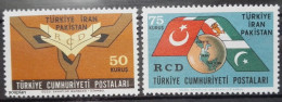 Türkiye 1965, RCD- Cooperation Betweeen Türkiye, Iran And Pakistan, MNH Stamps Set - Ungebraucht
