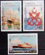 Türkiye 2008, 165th Anniversary Of Turkish Maritime Organisation, MNH Stamps Set - Ongebruikt