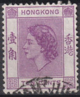 1954 Grossbritannien Alte Kolonie Hong Kong ° Mi:HK 185, Sn:HK 192, Yt:HK 183, Queen Elizabeth II - Oblitérés