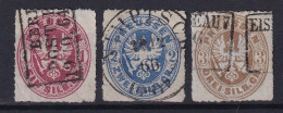 PREUSSEN 1861 - Canceled - Mi 16-18 - Used