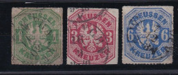 PREUSSEN 1867 - Canceled - Mi 22, 24, 25 - Gebraucht