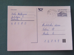 Czech Republic 1994 Stationery Postcard Hora Rip Mountain Sent Locally From Ostrava, EMS Slogan - Covers & Documents