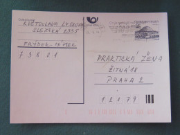 Czech Republic 1994 Stationery Postcard Hora Rip Mountain Sent Locally From Ostrava, EMS Slogan - Covers & Documents