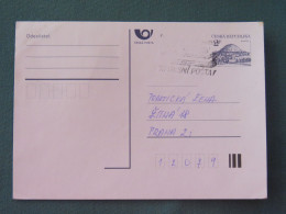 Czech Republic 1994 Stationery Postcard Hora Rip Mountain Sent Locally From Ostrava, EMS Slogan - Covers & Documents