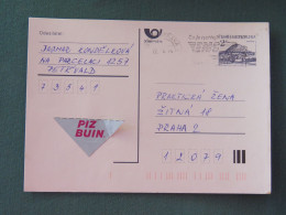 Czech Republic 1994 Stationery Postcard Hora Rip Mountain Sent Locally From Ostrava, EMS Slogan - Covers & Documents