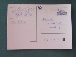 Czech Republic 1994 Stationery Postcard Hora Rip Mountain Sent Locally From Ostrava, EMS Slogan - Covers & Documents