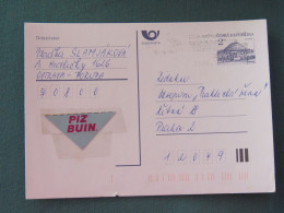 Czech Republic 1994 Stationery Postcard Hora Rip Mountain Sent Locally From Ostrava, EMS Slogan - Covers & Documents