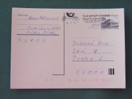 Czech Republic 1994 Stationery Postcard Hora Rip Mountain Sent Locally From Ostrava, EMS Slogan - Covers & Documents