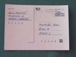 Czech Republic 1994 Stationery Postcard Hora Rip Mountain Sent Locally From Ostrava, EMS Slogan - Covers & Documents