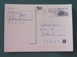 Czech Republic 1994 Stationery Postcard Hora Rip Mountain Sent Locally From Ostrava, EMS Slogan - Covers & Documents