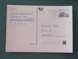 Czech Republic 1994 Stationery Postcard Hora Rip Mountain Sent Locally From Ostrava, EMS Slogan - Covers & Documents