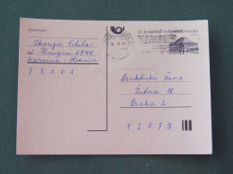 Czech Republic 1994 Stationery Postcard Hora Rip Mountain Sent Locally From Ostrava, EMS Slogan - Covers & Documents