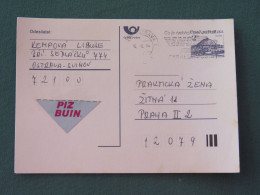 Czech Republic 1994 Stationery Postcard Hora Rip Mountain Sent Locally From Ostrava, EMS Slogan - Covers & Documents