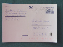 Czech Republic 1994 Stationery Postcard Hora Rip Mountain Sent Locally From Ostrava, EMS Slogan - Covers & Documents