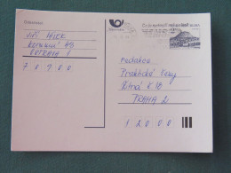 Czech Republic 1994 Stationery Postcard Hora Rip Mountain Sent Locally From Ostrava, EMS Slogan - Covers & Documents