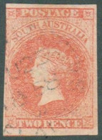 1855 South Australia Queen Victoria 2p Yv 2 Used - Usati