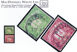 Ireland Postage Due Transition Cork 1922 Great Britain ½d, 1d Used After Independence  BALLINEEN 17 AP 25 Cds - Segnatasse