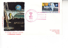 STATI UNITI  1971 - Uomo Sulla Luna - FDC