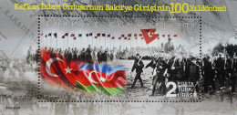 Türkiye 2018, 100th Anniversary Of Caucasian Islamic Army's Entry To Baku, MNH Unusual S/S - Neufs