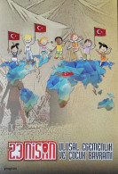 Türkiye 2018, Children's Day, MNH S/S, Single Stamp And FDC - Portfolio - Ongebruikt