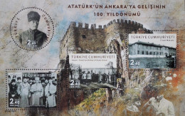 Türkiye 2019, 100th Anniversary Of Atatürk's Arrival In Ankara, MNH Unusual S/S - Ongebruikt
