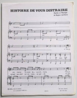 Partition Vintage Sheet Music HUGUES AUFRAY : Histoire De Vous Distraire * 80's - Jazz
