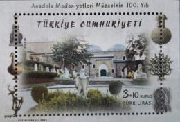 Türkiye 2021, Centenary Of The Museum Of Anatolian Civilization, MNH S/S - Neufs