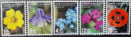 Türkiye 2021, Wild Flowers, MNH Stamps Set - Neufs