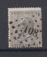 BELGIË - OBP - 1865/66 - Nr 17A (T/D 15) - (PT 108 - EECLOO)  - Coba  + 4.00€ - Oblitérations à Points