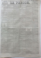 1848 Journal " LA PRESSE " Du 14 Juin - POURQUOI UNE CONSTITUTION - TROUBLES DANS LE GERS - VICTOR HUGO - LAMARTINE - 1800 - 1849