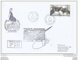 31-76 - Enveloppe St Paul Amsterdam - Cachet Ornitho-éco 2008 - Antarctic Wildlife