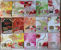 Turkmenistan 2014, Jewelry Stamps - Post Cards - Turkmenistan