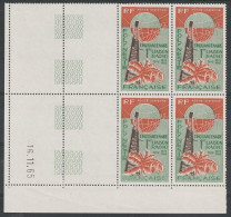 POLYNESIE - PA N° 16  Bloc De 4 Coin Daté - Neufs ** - MNH - Unused Stamps