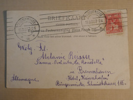 DJ 19  NEDERLAND   BELLE CARTE  PERFIN  1907  GRAVENHAGE    A BRUMERHAVEN +AFF. INTERESSANT++ ++ - Perforadas