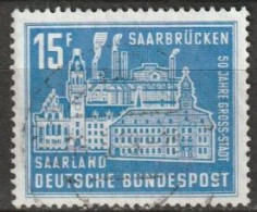 Saarland 1959 MiNr.446   O Gestempelt 50 Jahre Großstadt Saarbrücken ( A 277 ) - Gebraucht