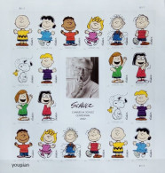 USA 2022, Charlie Brown Peanuts - Schulz Comics, MNH Sheetlet - Neufs