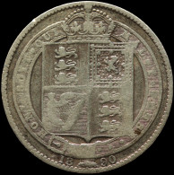 LaZooRo: Great Britain 1 Shilling 1890 F / VF - Silver - I. 1 Shilling