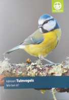 Natuurpunt Kijkkaart Tuinvogels Spechten, Boomklauteraars, Duiven, Mezen, Kraaiachtigen, Sperwer, Kleine Zangvogels - School