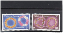 Wallis Et Futuna  Artisanat: Colliers Série De 2 Valeurs N° 241** Et  242** - Unused Stamps