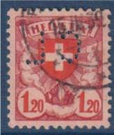 Suisse : 1 Timbres Perforé Oblitéré - Perforés