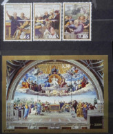 Vatican 2009, 500th Anniversary Of Fresco, MNH S/S And Stamps Set - Ungebraucht