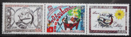 Wallis And Futuna 2015, Children Draws, MNH Stamps Strip - Ungebraucht