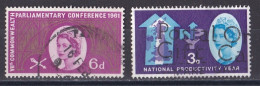 Grande Bretagne - 1952 - 1971 -  Elisabeth II -  Y&T N °  365  Et  368  Oblitérés - Gebraucht