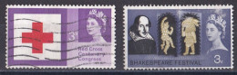 Grande Bretagne - 1952 - 1971 -  Elisabeth II -  Y&T N °  378  Et  382  Oblitérés - Gebraucht