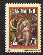 Saint-Marin 1986 N° 1143 ** Société Chorale, Tableau, Romano, Giulio Romano, Architecte, Danse, Apollon, Muses, Chant - Unused Stamps