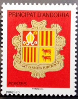 Andorra (French Post) 2010, Arm Of Coats, MNH Single Stamp - Ongebruikt