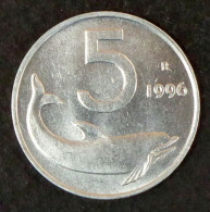 ITALY - 5 Lira 1996 - KM# 92 * Ref. 0201 - 5 Lire