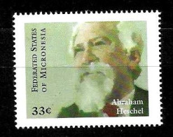 MICRONESIA - 1999 ABRAHAM HESCHEL Rabbino Filosofo Polacco Statunitense Nuovo** MNH - Jewish