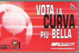 TELECOM -   VOTA LA CURVA PIU' BELLA -  NUOVA -  LIRE 5000 - GOLDEN 1160 - Publiques Figurées Ordinaires